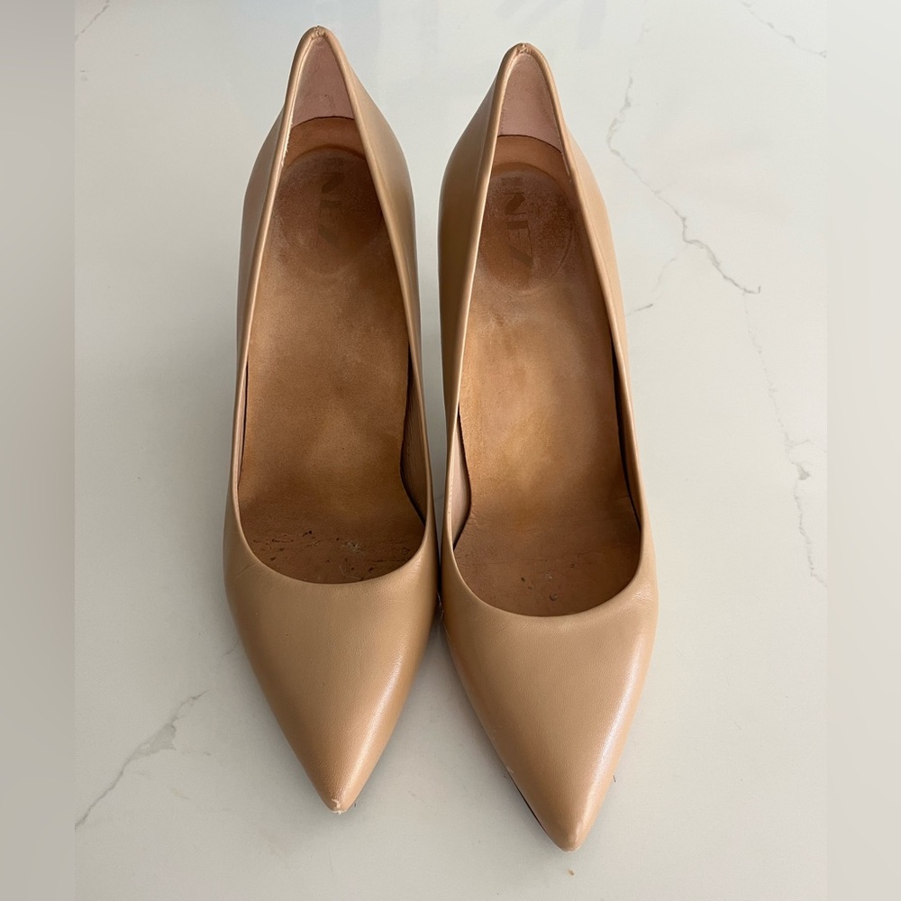 Inez Lola pump in Almond Napa, size 8M. Worn only a few times.